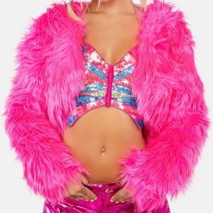NWT - Plush Funk Faux Fur Jacket